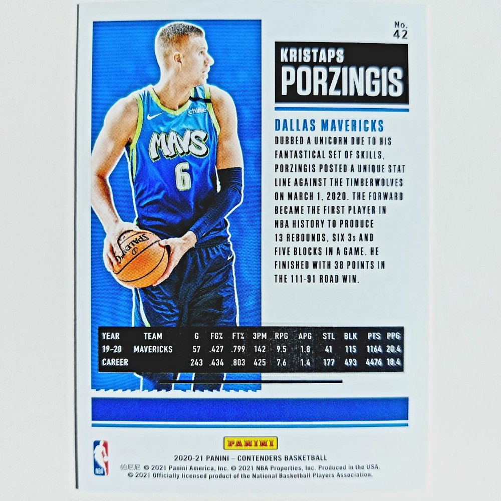 Dallas Mavericks (Kristaps Porzingis) - BKBL [7_KP1] - Picture 3 of 3